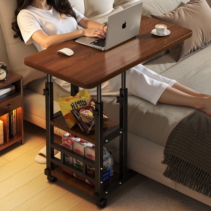 Desk Setup Maker - Bedside Small Table Board, Laptop Holder,