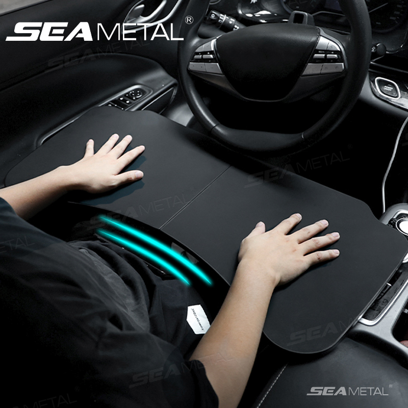 Desk Setup Maker - SEAMETAL Car Temporary Tray for Laptop