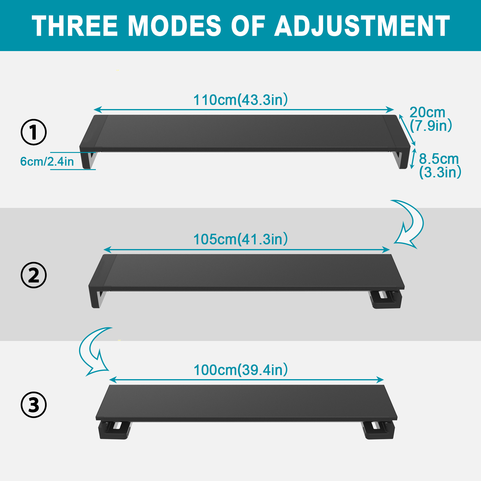 Dual Monitor Stand Riser, Exte - Dual Monitor Desk Setup 评论和价格