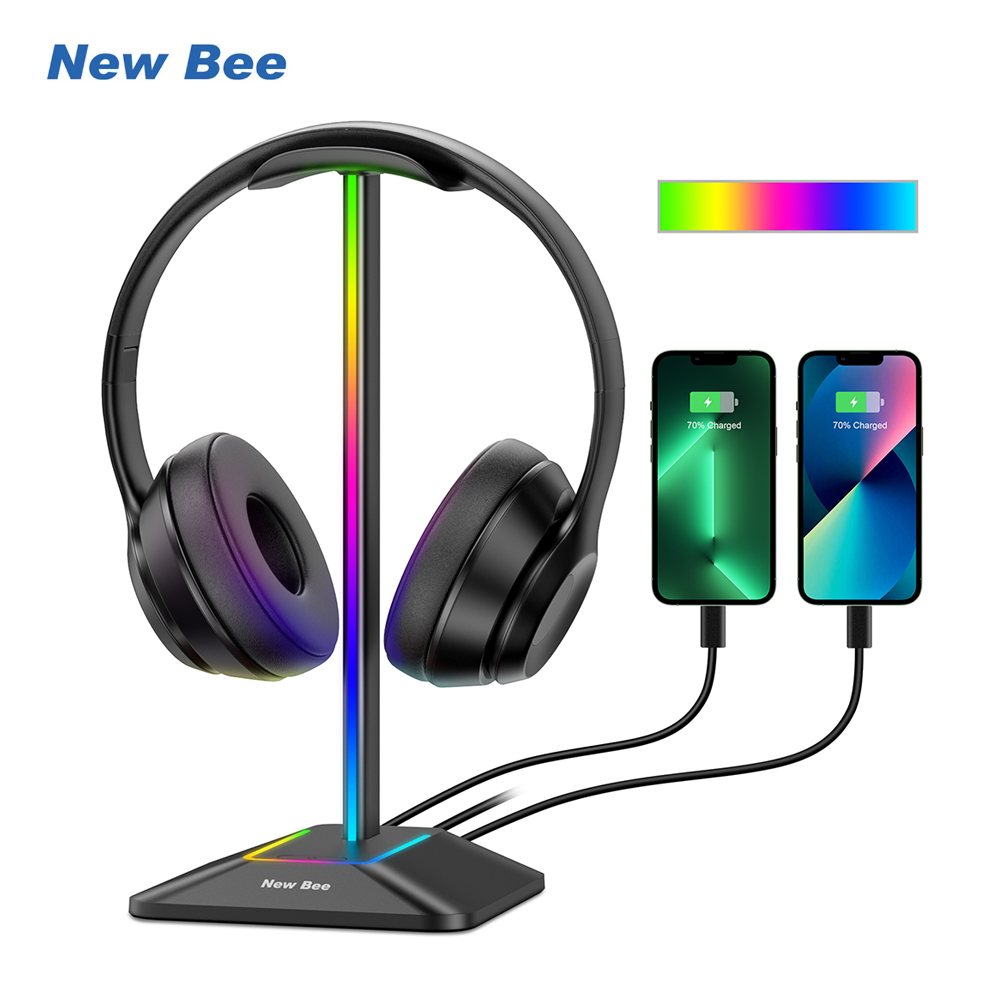 New Bee Z8 RGB Headphones Stan - Headphone Hook Under 评论和价格