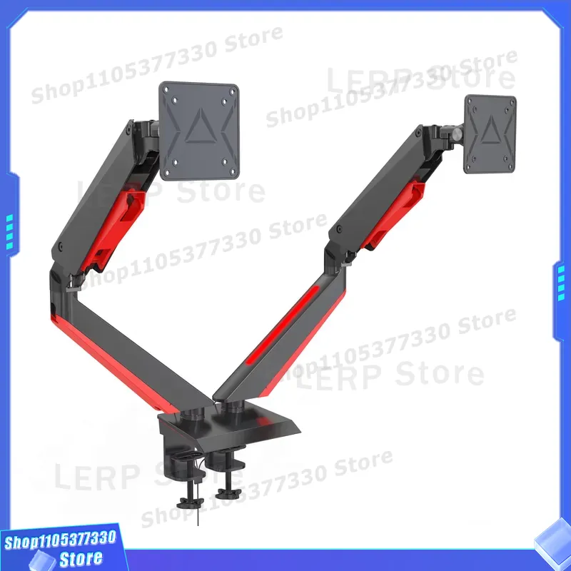 Aluminum Dual Monitor Arm 15 t - Dual Monitor Desk Setup 评论和价格