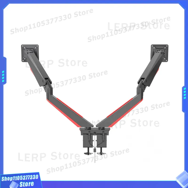 Aluminum Dual Monitor Arm 15 t - Dual Monitor Desk Setup 评论和价格