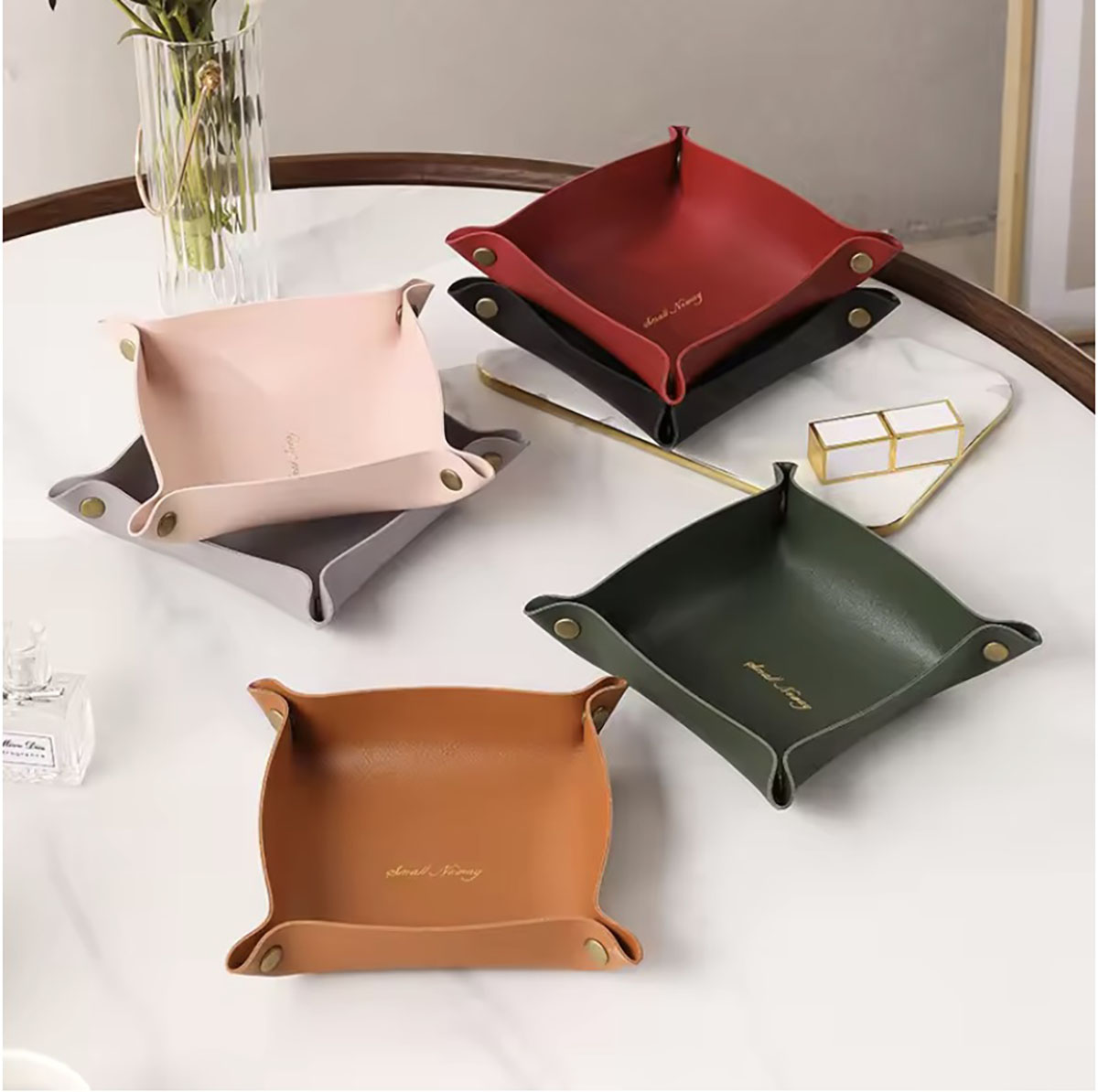 Nordic Style Leather Storage T - Desk Setup Organization 评论和价格