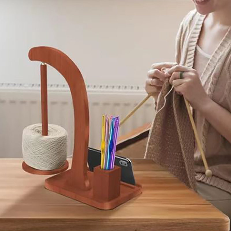 In Stock Wooden Rotating Yarn  - Desk Setup Organization 评论和价格