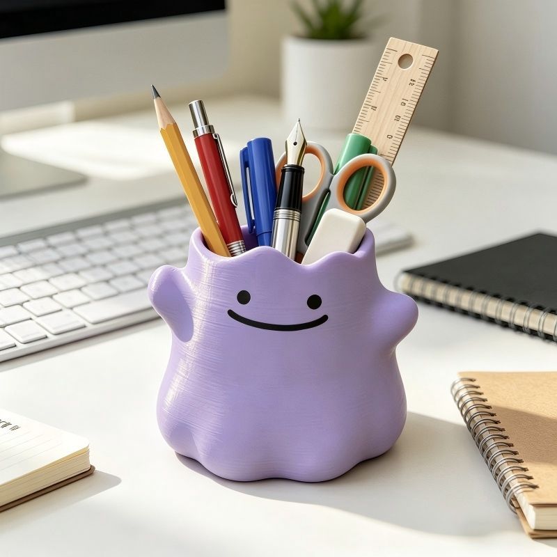 Cartoon Character Pen Holder C - Desk Setup Organization 评论和价格