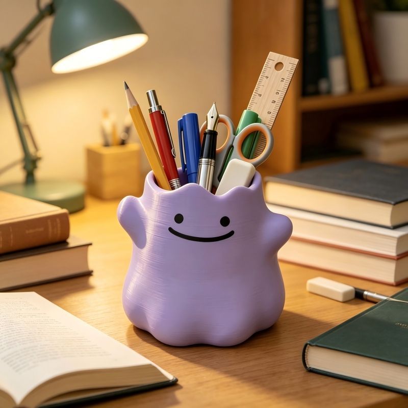 Cartoon Character Pen Holder C - Desk Setup Organization 评论和价格