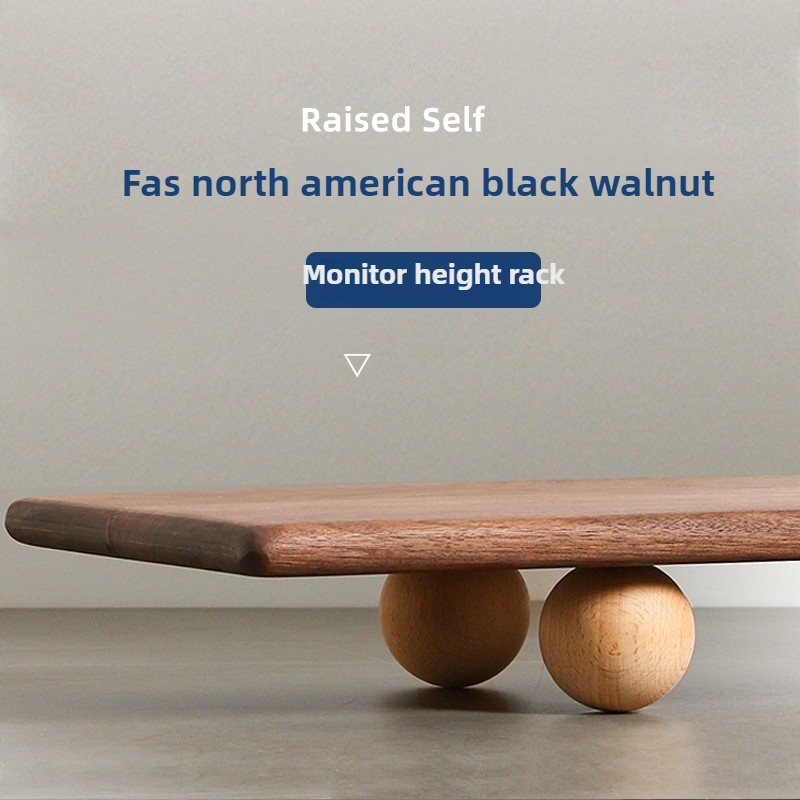 Natural Wood Desktop Riser Dua - Dual Monitor Desk Setup 评论和价格