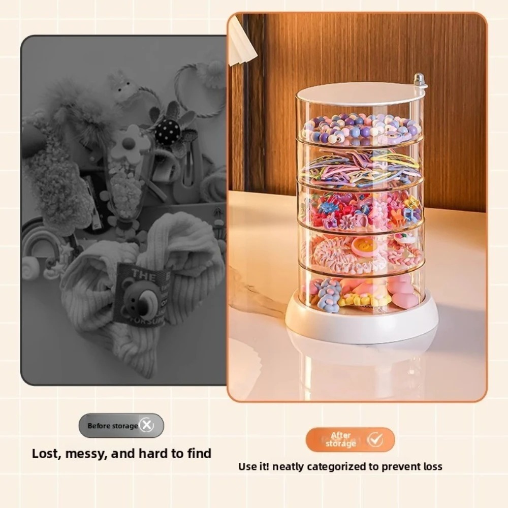 360 Rotating Clear Hair Access - Desk Setup Organization 评论和价格