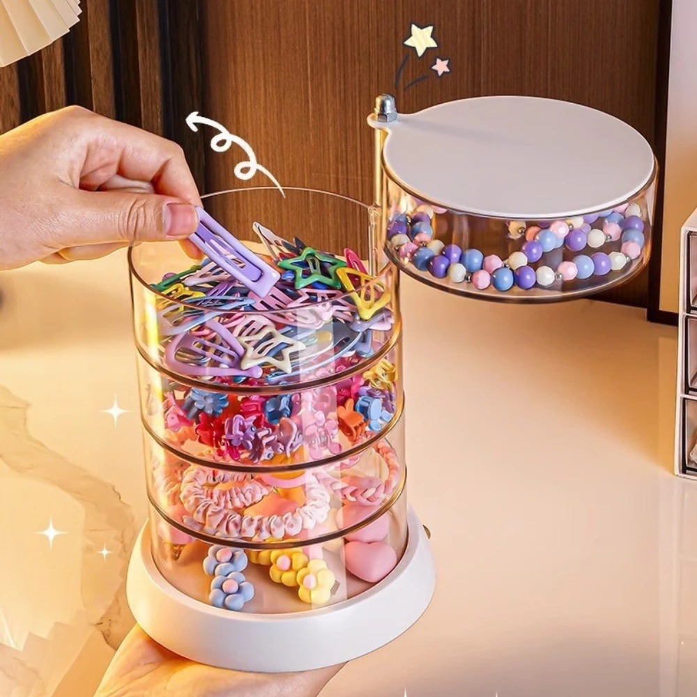 360 Rotating Clear Hair Access - Desk Setup Organization 评论和价格