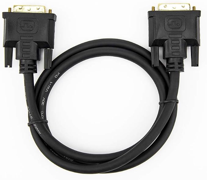 DVI-D Dual Link Cable (25Pin), - Dual Monitor Desk Setup 评论和价格