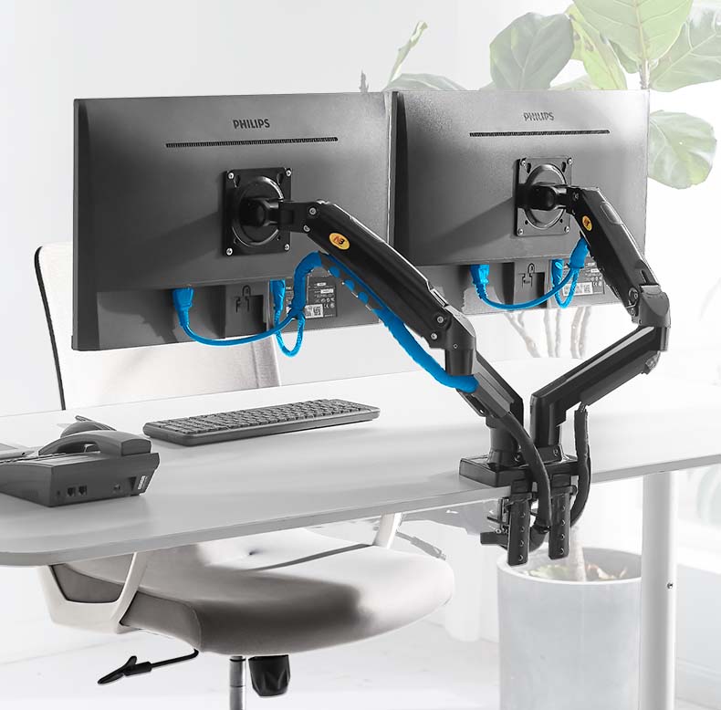 NB NEW A5C F160 Gas Spring 10' - Dual Monitor Desk Setup 评论和价格