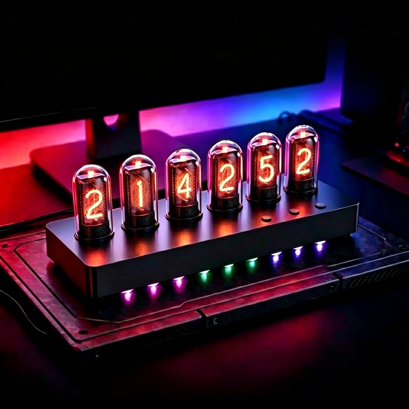 IPS‑Simulated Nixie Tube Clock - Desk Setup Simulator 评论和价格