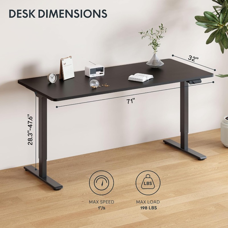 FLEXISPOT Electric Standing De - Dual Monitor Desk Setup 评论和价格