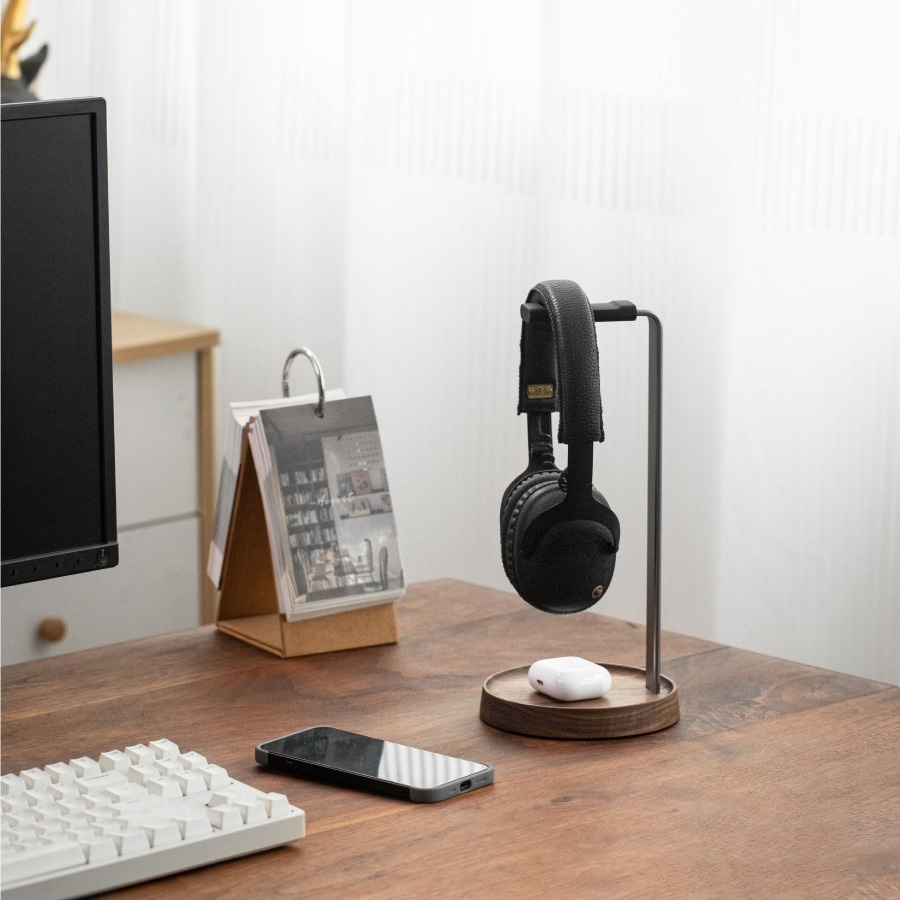 Wooden Game Earphone Holder, B - Headphone Hook Under 评论和价格
