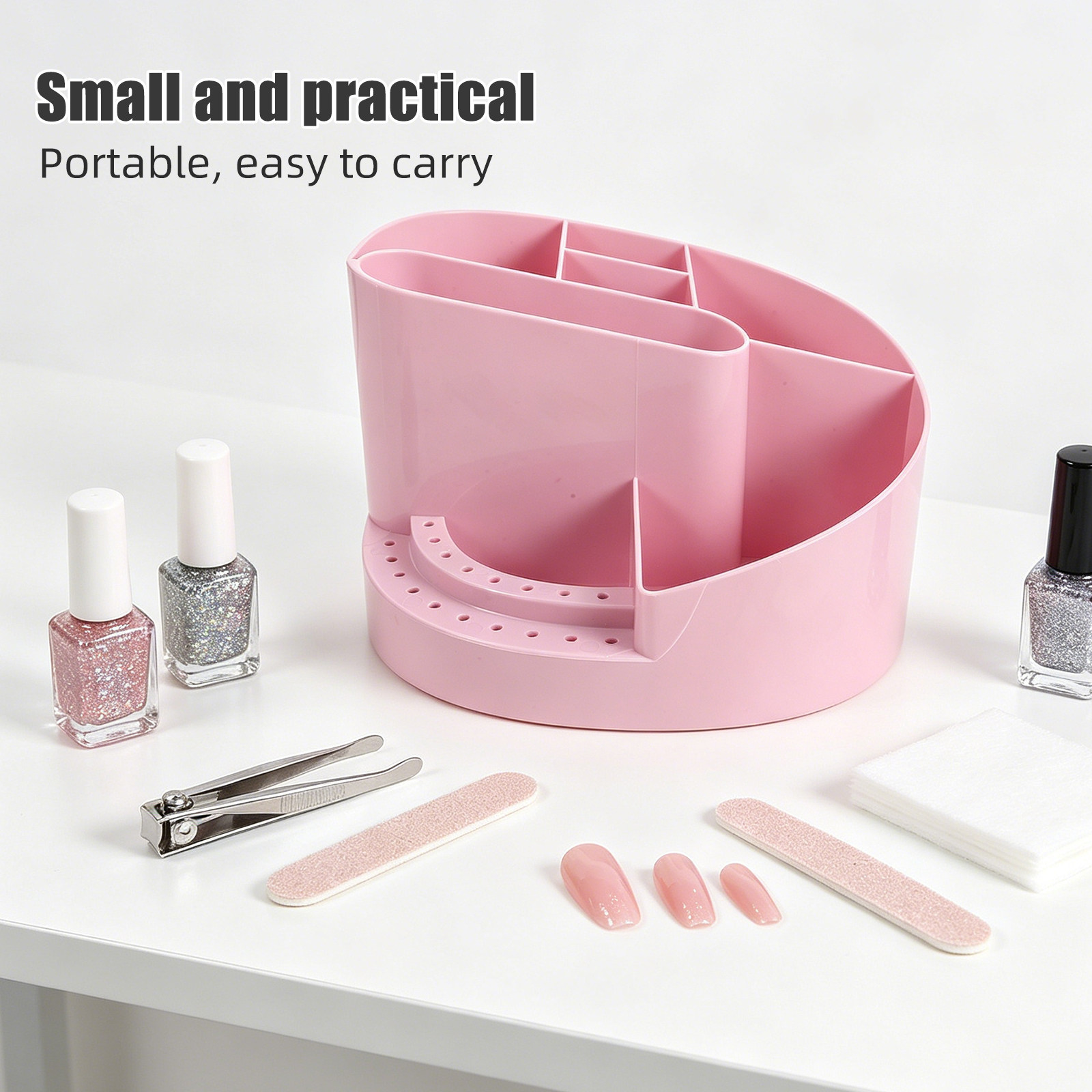 Nail Organizer Storage Box 7 C - Desk Setup Organization 评论和价格