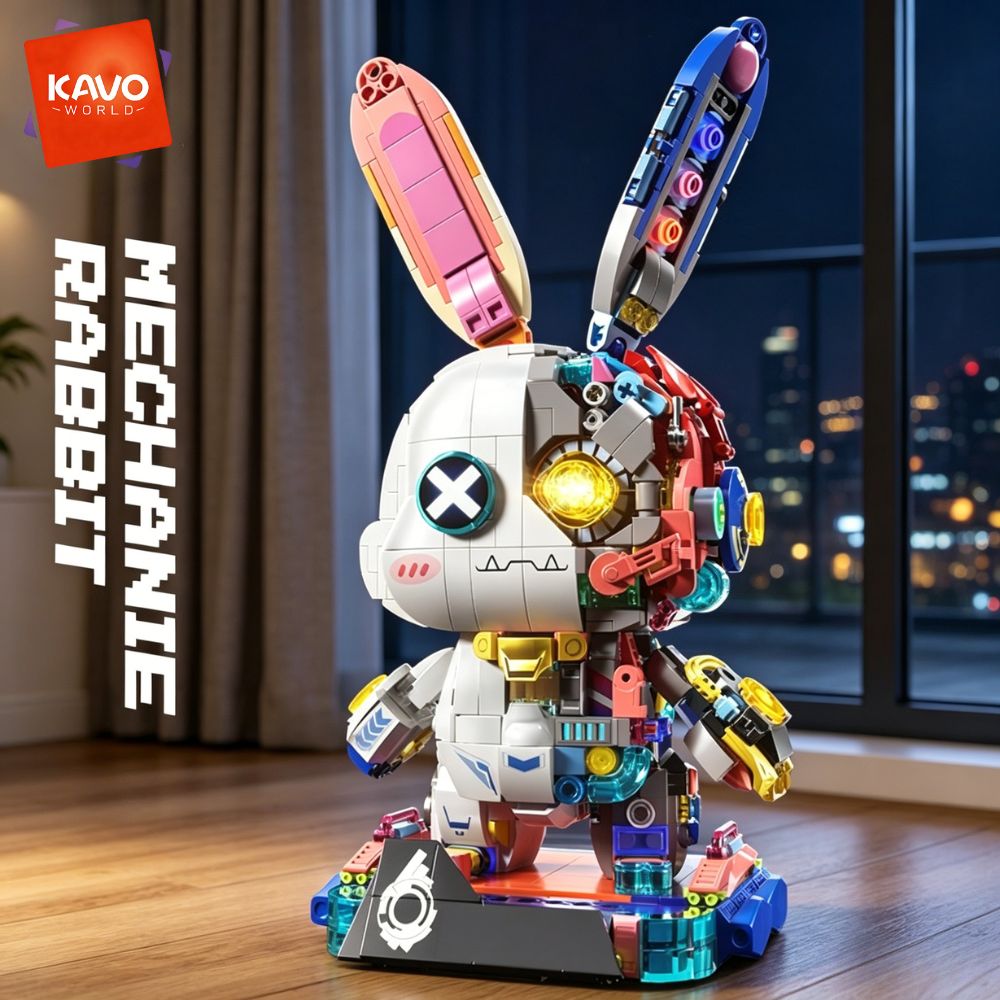 KAVOWORLD 1377PCS Robot Rabbit - Desk Setup Diy 评论和价格