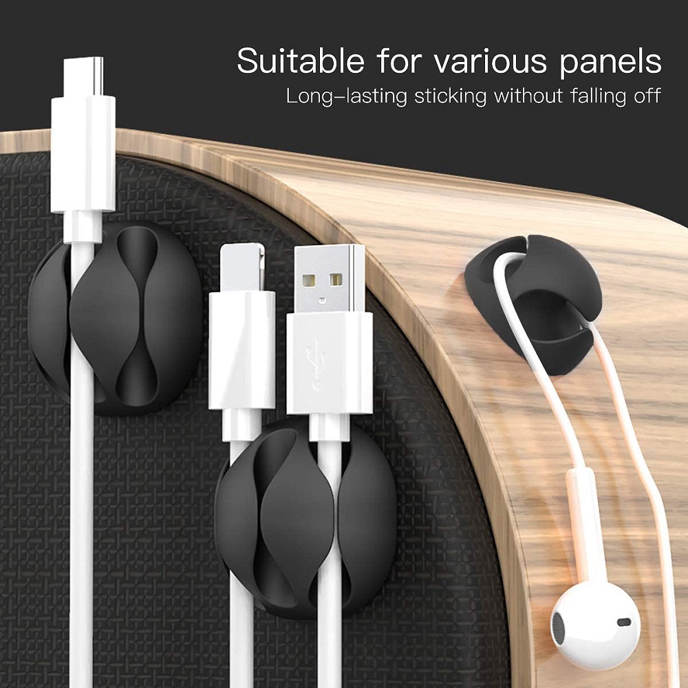 Cable Organizer Silicone Cable - Headphone Hook Under 评论和价格