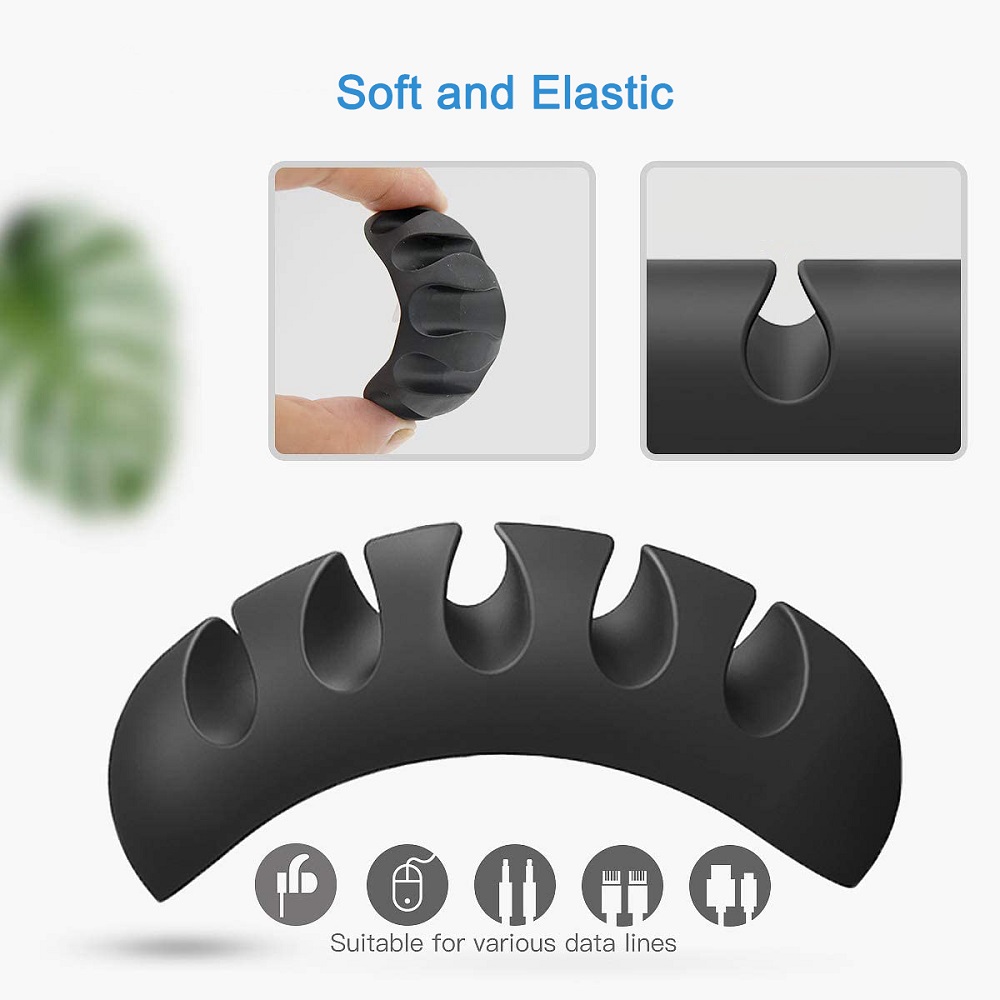Cable Organizer Silicone Cable - Headphone Hook Under 评论和价格