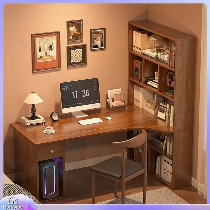 L Shaped Computer Desk with Bo - Dual Monitor Desk Setup 评论和价格