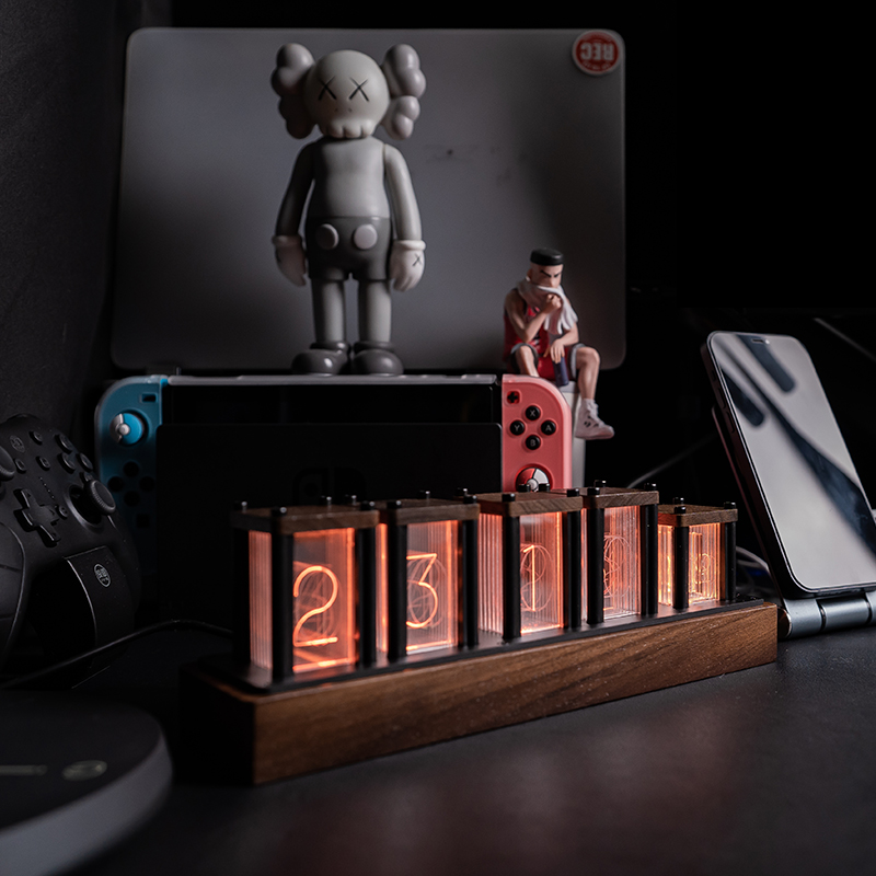 RGB Simulated Nixie Tube Clock - Desk Setup Simulator 评论和价格